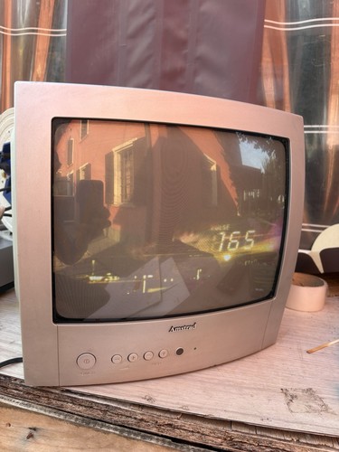 Amstrad crt tx - tv, silver