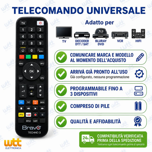 Telecomando bravo per - , tv